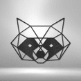thumbnail image 5 of Geometric Raccoon Steel Sign Laser Cut Powder Coated Home & Office Metal Wall Decor Multiple Sizes & Colors, 5 of 5