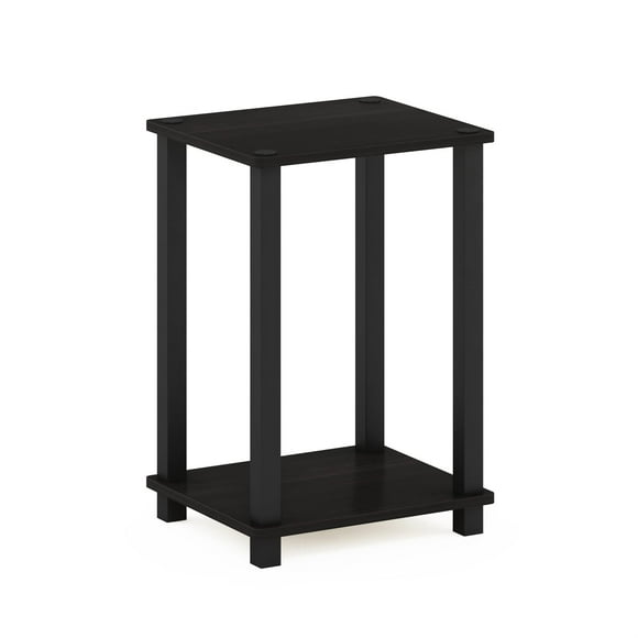 Mesa auxiliar Furinno Simplistic, paquete de 2 unidades, color espresso y negro
