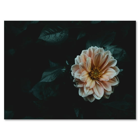 Designart ' Blooming Yellow Flower ' Traditional Canvas Wall Art Print