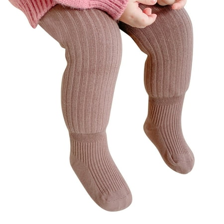 

XNHOU Toddler Baby Girls Pants Cotton Thick Fleece Lined Warm Full Leggings Stretchy Basic Full Length for Winter Stocking Elastic Waist Twill Solid Color Hiking 6-12 Months