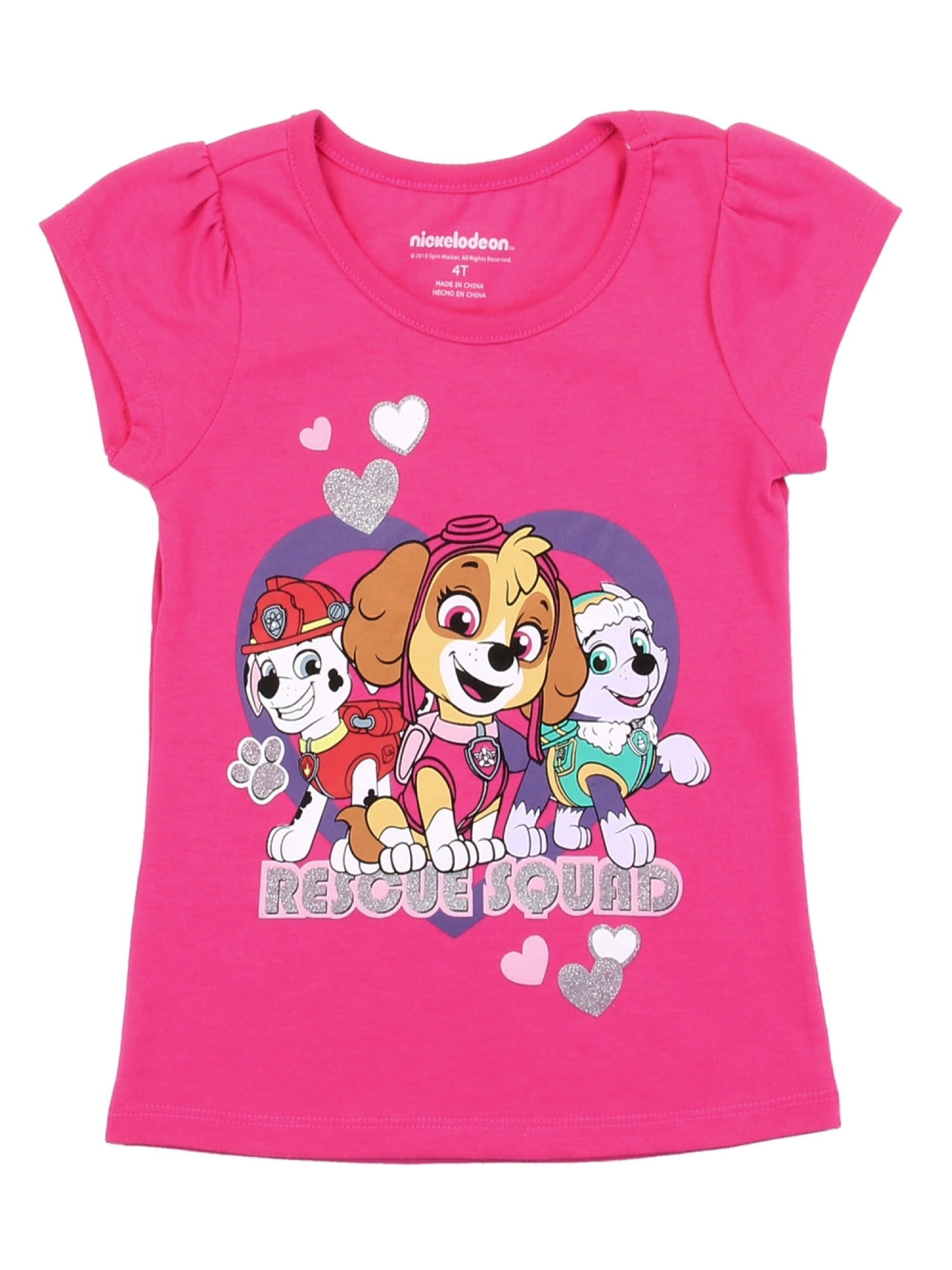 paw patrol t shirts for girls