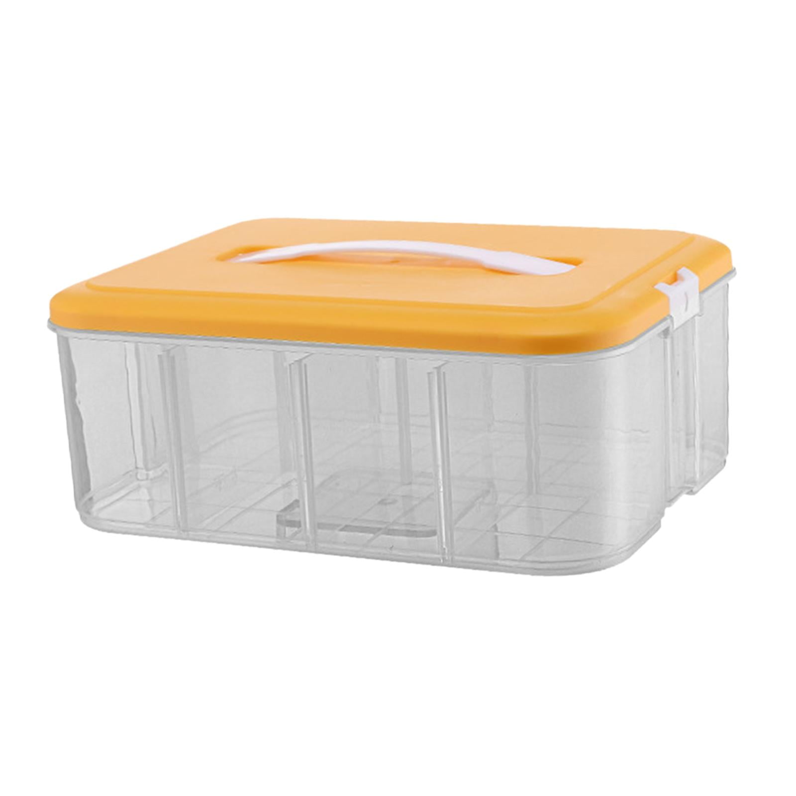Fiocias Portable Building Blocks Storage Gaming Building Blocks Container Case for Craft single layer