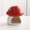 Red, variant on ZhyrZng Blue Ceramic Hamster Hideout | Cute Mushroom Shape Hamster Hides & Scenic Hamster Houses And Hideouts For Syrian Mice Dwarf Gerbils Featuring Sturdy Safe Habitat