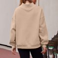 thumbnail image 5 of IMENGL Oversized sweatshirts turtleneck pullover, Brown M, Size M-2XL, 5 of 5