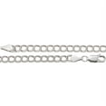 thumbnail image 3 of 14K White Gold 4mm Solid Charm 7" Bracelet, 3 of 3