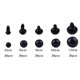 thumbnail image 3 of 100pcs Eyeball Doll Accessories Black Plastic Plush Safety Eyes Amigurumi For Toys 6mm 8mm 12mm DIY Funny Toy Eyes Animal, 3 of 5
