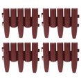 thumbnail image 1 of IFANLANDOR 4Pcs Plastic Flower Bed Border Fence Brown Landscape Border for Paths Outdoor Use, 1 of 8
