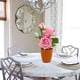 thumbnail image 3 of Flor falsa, rosa de tres cabezas, decoración de flores bonsái, planta artificial, planta de flores de seda en maceta, 3 of 5