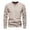 Beige, variant on Breezora Mens Cotton V Neck Knit Sweater Breathable Lightweight Pullover Classic Casual Fall Top L Size Beige