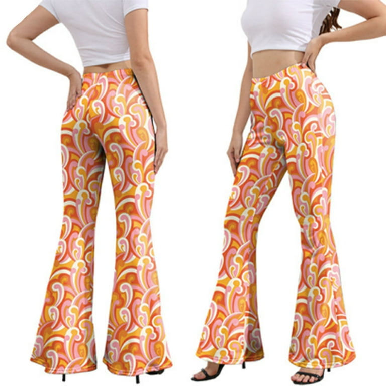 パンツ 70s psychedelic flare pants FLARES Paisley Mens Bell Bottoms Pants Psychedelic vtg