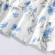 thumbnail image 5 of Vestido NUBEEHOHO azul con estampado floral con mangas escalonadas de 5 a 6 años, 5 of 6