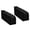 black- Extra long, variant on Couch Arm Slipcovers Arm Chair Covers Set of 2 Stretch Sofa Armrest Slipcovers Nonslip Machine Washable Velvet Fabric
