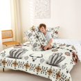 thumbnail image 5 of jejeloiu Retro Aztec Geometric Full Size Comforter Sets Kids,Tribal Bohemian Style Print Bedding Sets,Reversible,3-Piece, 5 of 8