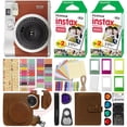 thumbnail image 2 of Fujifilm Instax Mini 90 Neo Classic Fuji Instant Film Camera Brown 40 Film Deluxe Kit, 2 of 8