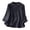 Navy-Tops for women, variant on 3/4 Length Sleeve Womens Tops Button Down Cotton Linen Shirts Mandarin Collar Embroidered Blouses