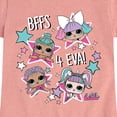 thumbnail image 3 of LOL Surprise! Dolls - BFFS 4 EVA - Besties - Toddler & Youth Girls Short Sleeve Graphic T-Shirt, 3 of 5