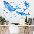 thumbnail image 2 of Calcomanías de pared con diseño de delfines, luna, estrellas y constelaciones, para niños, bebés, hogar, habitación infantil, bricolaje, arte decorativo adhesivo, mural de pared., 2 of 5