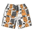 thumbnail image 5 of Goofa Funny Cats Printed Mens Swim Trunks Summer Quick Dry Short Beach Swimwear Bathing Suits-X-Large, 5 of 9