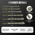 thumbnail image 3 of New Four-Flute Sawtooth Eccentric Drill Bit, Strong Magnetic Durability Screwdriver Drill Bit Set, Universal Anti-Slip Electric Screw Driver Set, Multiple Sizes Bits (6mm+8mm+10mm+12mm), 3 of 7