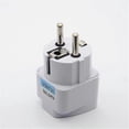 thumbnail image 3 of 10pc European Schuko Plug Adapter Type E/f Global Universal Travel Converter for Germany France Korea Russia Netherlands Denmark (White), 3 of 4