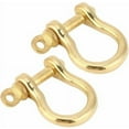 thumbnail image 3 of 2 sets of pure brass U-shaped anchor hook rings, key chain hook rings, gold connecting hook rings, 10mm U-shaped hook rings, 3 of 5