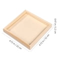 thumbnail image 2 of WASHWEPE 6 Pcs Wooden Trays Sensory Play Tray Beige Small Items Organization Parents Use, 2 of 8