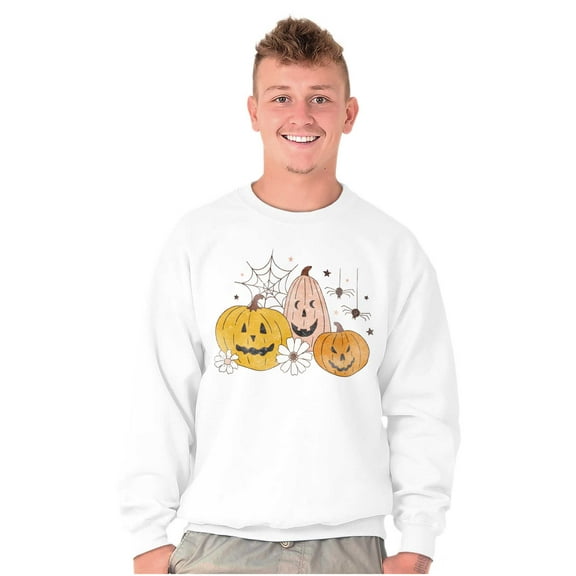 Vintage Halloween Jack-o-Lanterns Sweatshirt for Men or Women Brisco Brands X