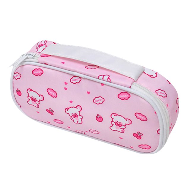 Bolsa De Almacenamiento De Lona De Gran Capacidad Con Colores Para Ee. Uu. Bolígrafo, Lápiz, Bolsa De Papelería, Soporte Para Estudiantes De Secundaria, Universitarios, Chicas, Mujeres, Adolescentes