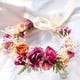 thumbnail image 3 of Boda floral guirnalda corona dama de honor rosa floral tocado con cinta accesorios para fotos, 3 of 5