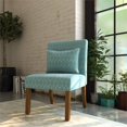 thumbnail image 2 of HomePop Fauteuil d'Appoint en Tissu Transitionnel Parker avec Coussin Bleu Sarcelle, 2 of 12