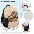 thumbnail image 7 of Yuyamidu Capybara Backpack for Girls Boys 6-8 Music Note Bookbag for Kids Primary School Bag Children Book Bag Elementary School Backpacks School Supplies, 7 of 7