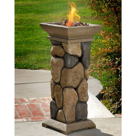 Ridgecrest Lp Gas Fire Pit Column Walmart Com