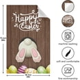 thumbnail image 4 of Easter Motive White Bunny Bottom and Easter Eggs on Dark Brown Wooden Background with Text Happy Ea Kitchen Dish Towels Set of 4 Absorbent Hand Towels, Lint-Free 18"x28" Dishcloths Fast Drying for, 4 of 5