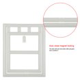 thumbnail image 3 of Puerta de plástico para mascotas, perros, cachorros y gatos, cierre magnético, solapa segura para puerta de ventana con pantalla (blanco L), 3 of 8