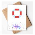 thumbnail image 1 of Summer Sail Life Pixel Welcome Back Greeting Cards Envelopes Blank, 1 of 3