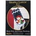 thumbnail image 2 of Latch Hook Kit 12"X17"-Roly Poly Snowman Stocking, Pk 1, M C G Textiles, 2 of 2
