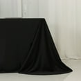 thumbnail image 3 of Efavormart Scuba Rectangular Tablecloth 90"x156" Black with Rounded Corners – Wrinkle Free, Stain Resistant, Seamless Table Cover, 3 of 4