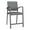 Adler-Castillo Gray, variant on Newport Reception Waiting Room 24.5" Hip Chair / Charcoal Steel / Black