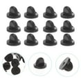 thumbnail image 4 of CUITING 100 Black Rubber Pin Backs for Hat Badge Brooch Tie, 4 of 8