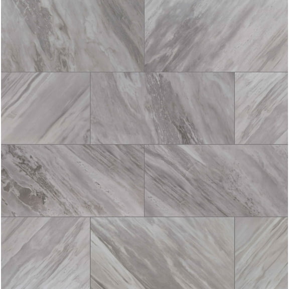 MSI Eden Bardiglio 12 in. X 24 in. Matte Porcelain Floor and Wall Tile (16 Sq. ft./Case)