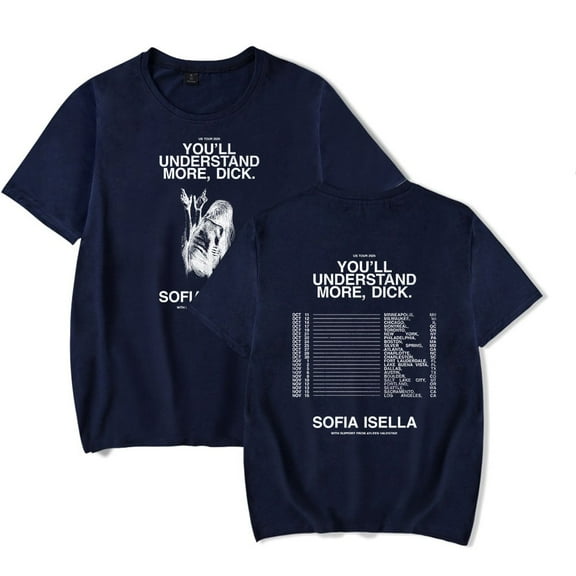 Sofia Isella Tour 2025 T-shirt Summer Classic Trend Print Short Sleeve Men And Women Street Wear