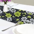 thumbnail image 4 of Yayeee Table Runner 70 inches Long Home Kitchen Dinning Party Decoration, White Flower Pattern, 4 of 7