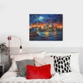 thumbnail image 4 of Naloa Neon Shanghai Cityscape Night Print Canvas Bathroom Wall Art,Bathroom Wall Art Decoration, Canvas Poster Prints,Decorative Paintings for Living Room, Bathroom, Kids Room, 4 of 6