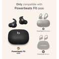 thumbnail image 3 of SURITCH for Beats Powerbeats Fit Case, Magnetic Locking, Shockproof Bumper Protective Cover with Carabiner, Keyring and Cleaner Kit, Black, 3 of 8