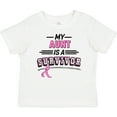 thumbnail image 3 of Inktastic My Aunt is a Survivor Breast Cancer Awareness Boys or Girls Baby T-Shirt, 3 of 5