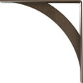 thumbnail image 4 of Ekena Millwork 2"W x 16"D x 16"H Legacy Steel Bracket, Hammered Brown, 4 of 13