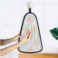 thumbnail image 5 of Daisy Polka Dots Pattern Hand Towel Quick Drying Home Storage Kitchen Towel Hooks Dish Cloths, 5 of 6