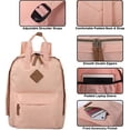 thumbnail image 5 of Laptop Backpack for Women, Men for Travel, School, College Backpack with Padded Back, Adjustable Padded Shoulder Straps - Peach, 5 of 8