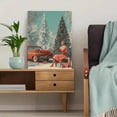 thumbnail image 5 of Retro Christmas Scene Canvas Print, Wall Art for Living Room, Bedroom, Kitchen, Dining Room, Office, Den, Foyer, Hallway, 5 of 8