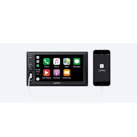 Sony - 6.2" - Apple® CarPlay™ - Built-in Bluetooth - In-Dash Digital Media Receiver - Black